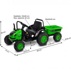 Дитячий електромобіль трактор Toyz Hector Green